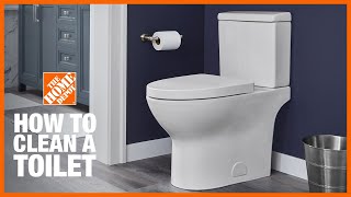 How to Clean a Toilet  The Home Depot [upl. by Acinoryt]