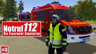 NOTRUF 112 3 PKW brennt auf der Autobahn I Gameplay PREVIEW Notruf 112 die FeuerwehrSimulation [upl. by Nattie]