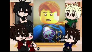 Past Lego ninjago react no zane [upl. by Hnahc]