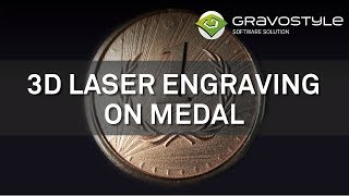 Logiciel Gravostyle™  Gravure laser dune médaille en 3D [upl. by Rayna]