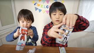 仮面ライダーエグゼイド エナジーアイテムチョコ ＆ 動物戦隊ジュウオウジャー ソフビヒーロー！PPAPも歌ったよ♪ Kamen Rider ExAid Zyuohger [upl. by Nyrroc]