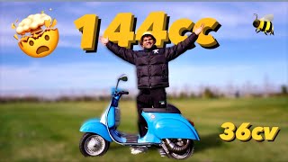 PROVO UNA VESPA 50 Special con gli STEROIDI 144cc quattrini non sta giù’ 😱 [upl. by Beryle]