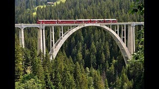 PE147 Rhaetian Railway Cab ride Disentis to Chur Führerstandsmitfahrten [upl. by Nniuq]