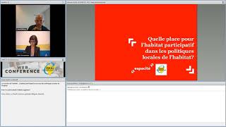 Web conférence  Lhabitat participatif au service des politiques de lhabitat [upl. by Pucida]