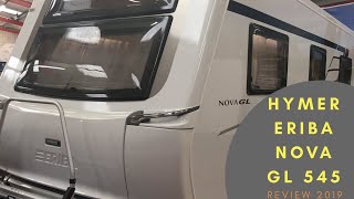 HYMER ERIBA NOVA GL 545 CARAVAN REVIEW 2019 [upl. by Schumer978]