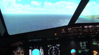 Landing in Madeira runway 05 Airliner Simulator LPMA [upl. by Evangeline]