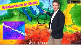 Der Temperatursturz kommt Bis Dienstag großes HochsommerFinale bis 33 °C Danach gehts bergab [upl. by Kutchins]