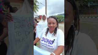 Protest against Femicide in Nigeria [upl. by Spada255]