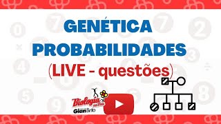 GENÉTICA  PROBABILIDADE  LIVE 30MIN DE BIO  QUESTÕES [upl. by Einnig34]