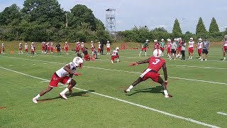 WR vs DB 1on1s from NC States first day of Fall Camp [upl. by Lucy121]