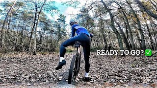 Mountainbike 🔴 RODE ROUTE Huijbergen  Grenspark Kalmthoutse Heide  Ride My Bike 1 [upl. by Aicire]