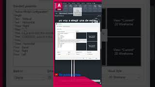 Cómo abrir varias ventanas en AutoCAD tutorial [upl. by Ahsinaw]