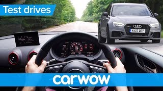 Audi RS 3 2018 POV review with jump  Test Drives [upl. by Acimad]