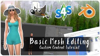 Basic Mesh Editing  The Sims 4 Tutorial CAS [upl. by Aydiv999]