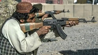 Afghan Police – AK47 Type Rifle Class Live Fire Training [upl. by Einahteb]