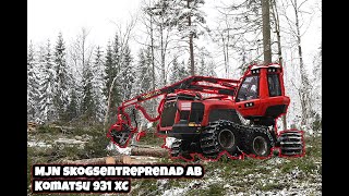 MJN Skördare Komatsu 931 XC C144 [upl. by Akamahs]