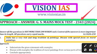 VISION IAS mains for beginners 2025  UPSC mains test series for 2025  upsc test ias visionias [upl. by Dewar575]