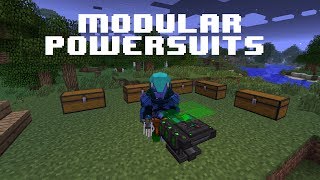 Minecraft Mods Modular Powersuits 164 [upl. by Tara694]