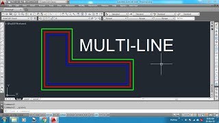 How to draw Multi Line in AutoCAD [upl. by Warwick]