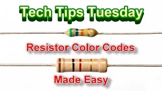 Reading Resistor Color Codes Fast Tech Tips Tuesday [upl. by Nnaylrebmik]