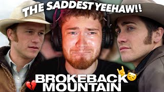 BROKEBACK MOUNTAIN 2005 broke my little gay heart  First Time Watching  REACTION [upl. by Annahsohs]