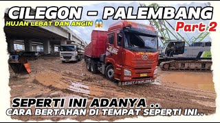 PROYEK PEMBANGUNAN JALAN TOLL  CARA BERRAHAN HIDUP DI TEMPAT SEPERTI INI 😱  VLOG MOBIL TRUCK FAW [upl. by Ailey472]