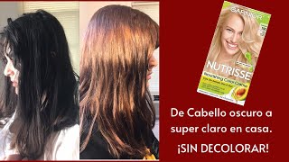 Aclara tu cabello sin decolorar RUBIO GARNIER 100 Fácil y rápido [upl. by Kesia]