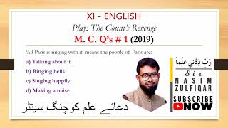 The Counts Revenge MCQs XI  English [upl. by Airret]