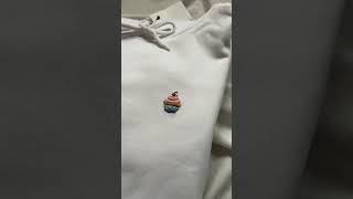 Hoodie embroidered  Embroider cupcake on the hoodie  Hand made [upl. by Bautram]