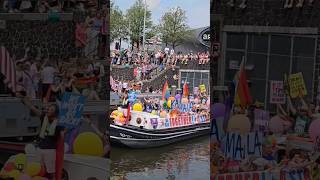 Amsterdam PRIDE festival 2024 amsterdam pride 2024 [upl. by Heffron]