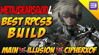 METAL GEAR SOLID 4  BEST BUILD RPCS3  Main vs Cipherxof vs Illusion  Best build to MGS4 RPCS3 [upl. by Ecnatsnoc]