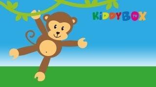 Die Affen rasen durch den Wald  Kinderlieder KIDDYBOXTV [upl. by Whatley8]