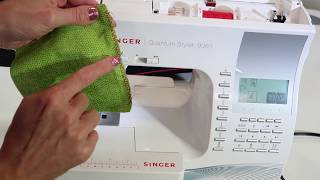 Singer Quantum Stylist 9960 18 Overlock Stitch [upl. by Polad]