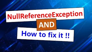 NullReferenceException and how do I fix it in C [upl. by Wieren595]