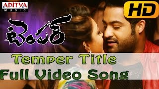 Temper Full HD Video Song  Temper Video Songs  JrNtr Kajal Agarwal [upl. by Yecies]