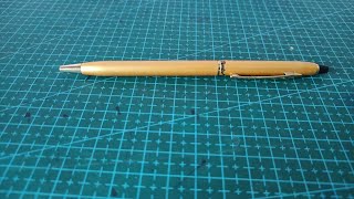 Montex Atlas gold ball pen review and unboxing [upl. by Rekoob]