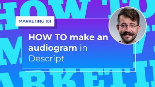 How to make an audiogram in Descript [upl. by Barthel]