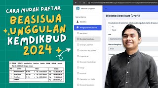 Cara Daftar Beasiswa Unggulan Kemdikbud 2024 [upl. by Yezdnil]