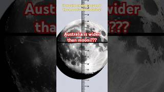 Australia is Wider Than the Moon 🌏shorts MindBlowingFacts AustraliaVsMoonViralFacts FunScience [upl. by Alathia150]