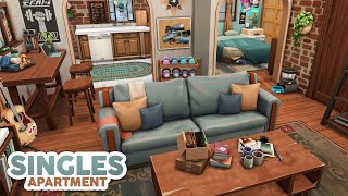 Singles Apartment 💔  The Sims 4 Speed Build Apartment Renovation [upl. by Forrest]