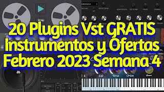 20 Nuevos Plugins VST GRATIS Instrumentos Samples y Mejores Ofertas  FEBRERO 2023 Semana 4 [upl. by Leila]