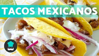 Cómo hacer TACOS MEXICANOS 🌮 ¡Receta fácil para principiantes [upl. by Arotak801]