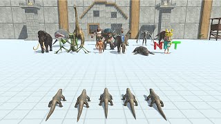 5 KOMODO DRAGON VS EVERY BOSS  Animal Revolt Battle Simulator [upl. by Terr]