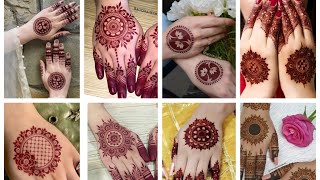 😍very simple dulhan ke liye gol tikki mehndi designs2024 fashion mehndi henna bridal viral [upl. by Idna261]