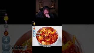 CASEOH RANKING KOREAN FOOD caseoh funny [upl. by Atsedom303]