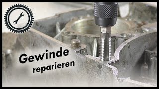 Gewinde reparieren amp Stehbolzen erneuern  Simson Tutorial [upl. by Rihsab]