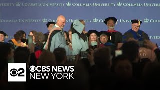 Columbia University holds first graduation of many since cancelling main ceremony [upl. by Urien]