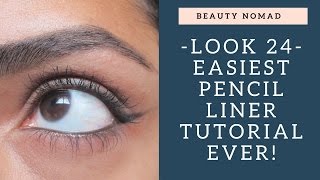 How to do Eyeliner with a Pencil Easiest Tutorial for Beginners Ever [upl. by Mcginnis417]