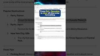 How to Quickly Remove Formatting in MS Word msword wordformatting wordhacks wordtutorial word [upl. by Alphonse871]