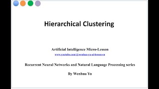 Hierarchical Clustering [upl. by Nyberg]